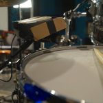 Top snare mic for Chad Smith